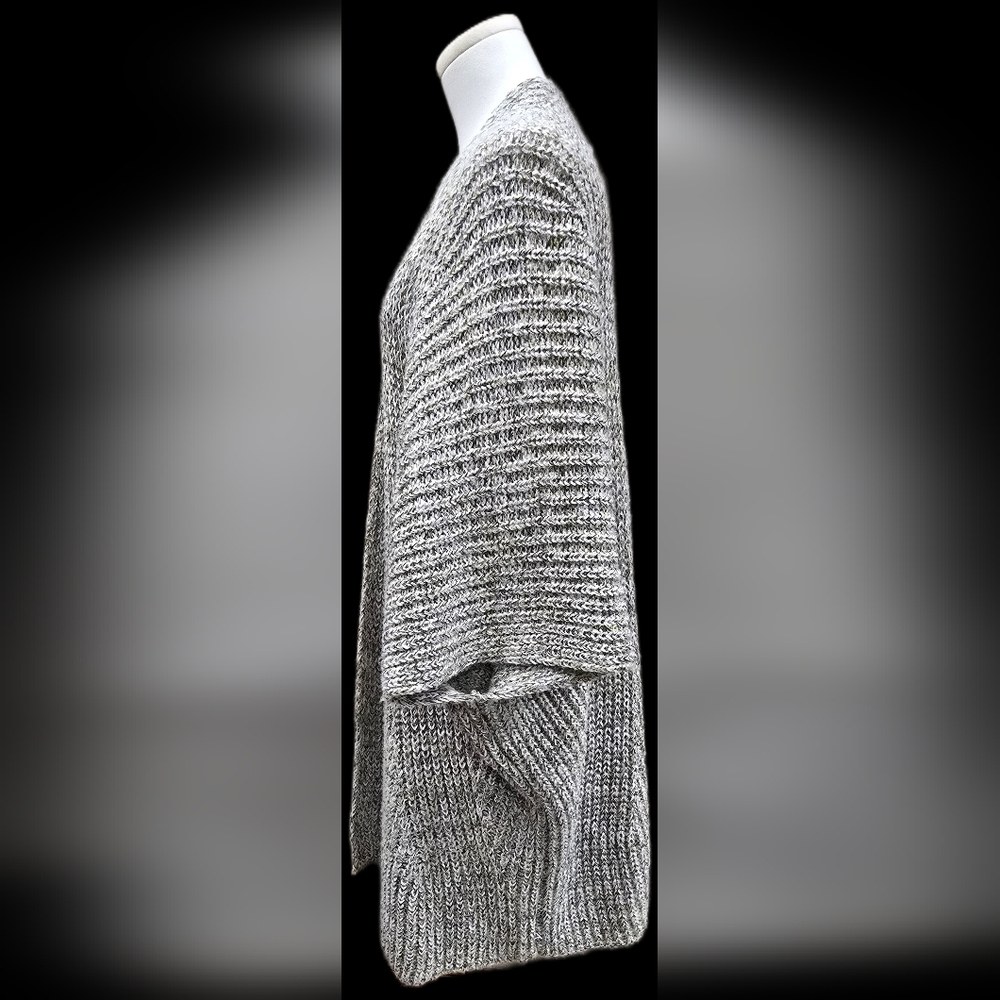 Universal Thread Open-Front Marled Gray Knit Card… - image 4